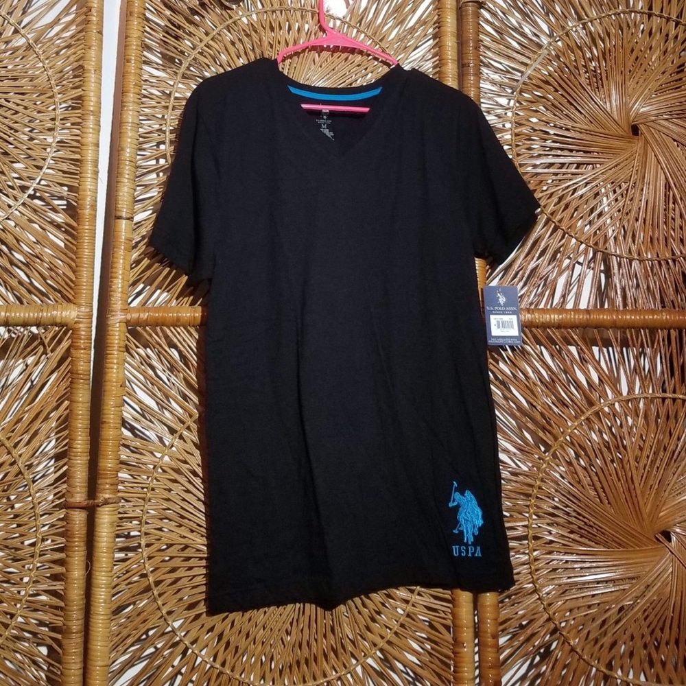U. S. Polo Assn Men T-shirt Black Size Medium